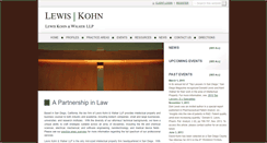 Desktop Screenshot of lewiskohn.com